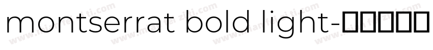 montserrat bold light字体转换